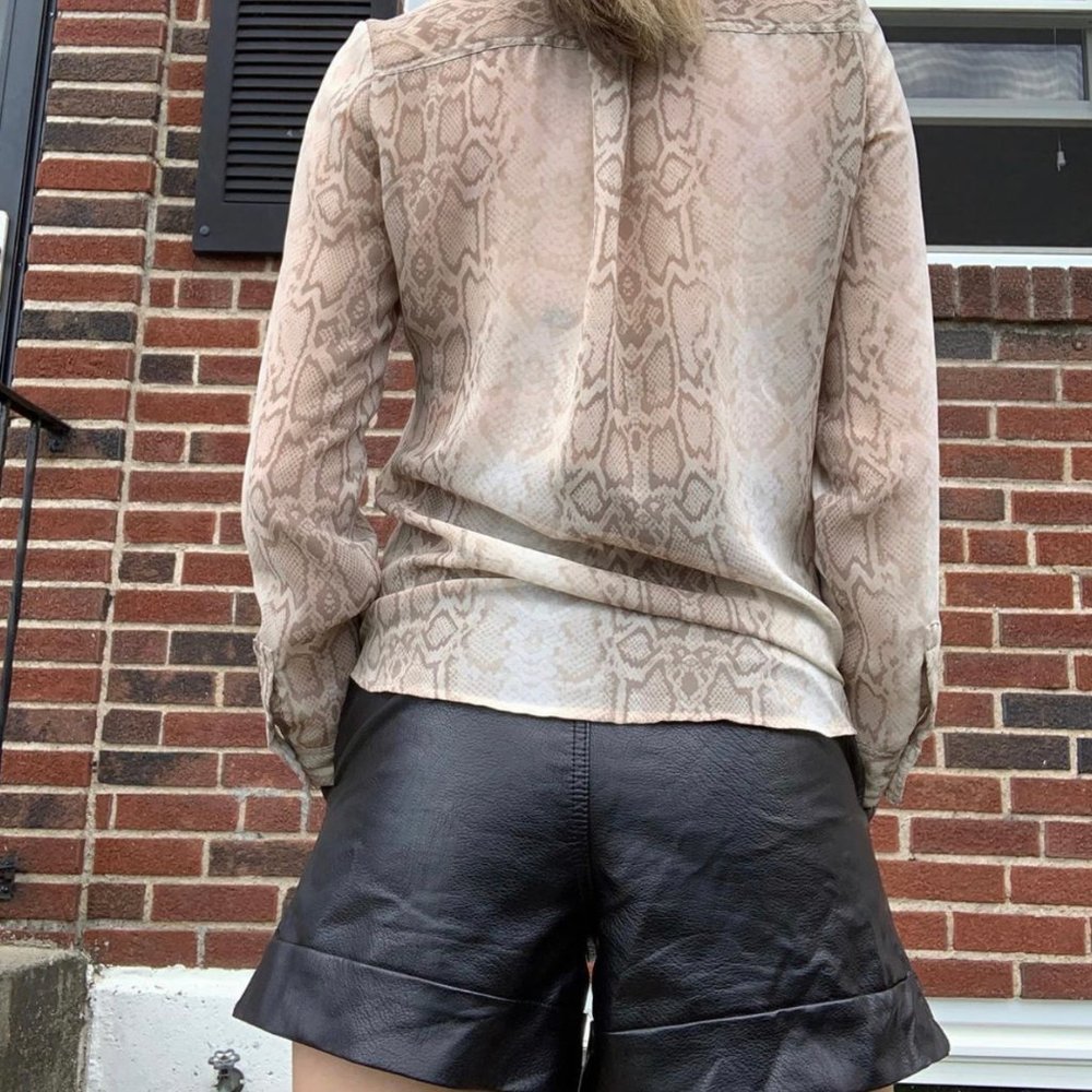 Snakeskin Button up - Picture 2 of 4
